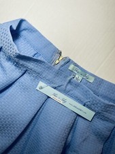 She Sky Textured Preppy Women s Blue Skirt Size Large
