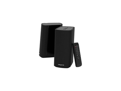 Creative T100-2.0 Compact Hi-Fi Desktop Speakers, up to 80W Peak Power with