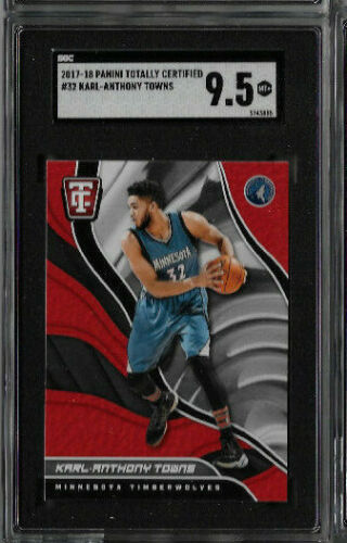 2017 Panini Totally Certified Karl - Anthony Towns SGC 9.5 - Picture 1 of 2
