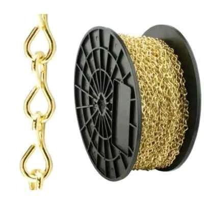 SWEETDEALALABAMA Everbilt #16 x 10 ft. Brass Plated Steel Jack Chain, 10 Lb Capacity - Free Ship