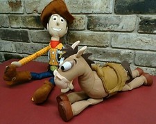 Disney Pixar Toy Story Woody  Bullseye Plush 21" Long, 11" Sitting