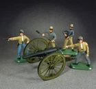 BRITAINS SUPER DEETAIL 52108 AMERICAN CIVIL WAR 3 INCH ARTILLERY WITH 4 MAN CREW