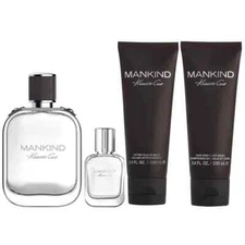 MANKIND by KENNETH COLE Cologne UNBOXED SET 3.4 oz EDT + AFTER SHAVE + BODY WASH