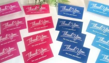 Thank You for Your Purchase Business Cards, Variety Pack, 50 or 100 pc