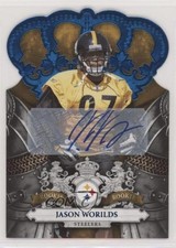 2010 Panini Crown Royale Blue Signatures 14/50 Jason Worilds #143 Auto 0v1