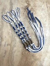 Tzitzits, Torah Scroll Tzitzits, Beads That Resemble Torah Scrolls