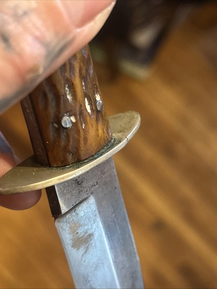 Vintage Crane Brand Cutlery Bowie Knife & Sheath Kissing Crane Robert Klass - Image 4 of 4