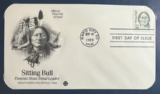 USA 1989 - Sitting Bull, Sioux Tribal Leader, First Day of Issue