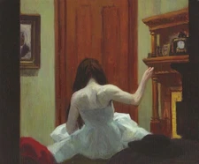 Postcard Edward Hopper "New York Interior" c1921 Whitney Museum Oversize MINT