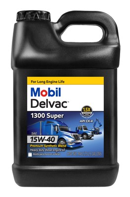 Mobil Delvac 1300 Super 15W-40 Diesel Engine Oil, 2.5 Gallon