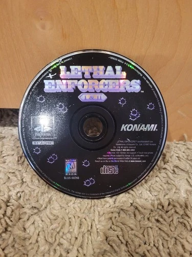 Lethal Enforcers 1 & 2 Ps1 Disk Only Good Condition Tested And Working