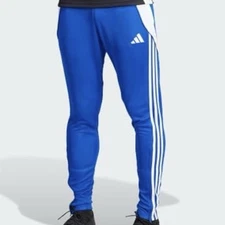 Adidas Tiro 24 NEW Training Pants Knit Soccer IV7265 Blue w/ White Mens Size L