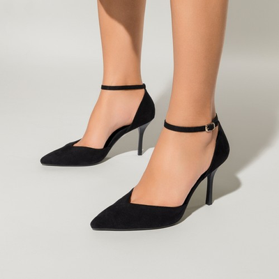 #ad Women Ankle Strap High Stilettos Heel Pointed Toe Wedding Dress Pump Shoes $23.99