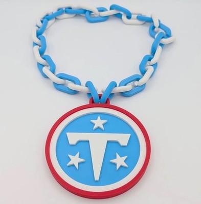 Tennessee Titans New Logo Bold Fan Sports Chain Necklace Pendent