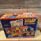 Vintage Fisher Price Little People Main Street #2500. 1986 W/ Box Incomplete