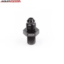 US SHIP -4AN AN4 Male To 1/8" inch BSP BSPP Straight Aluminum Fuel Adapter Black