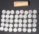 40 1964 P Rolled US 90% Silver Washington 25c
