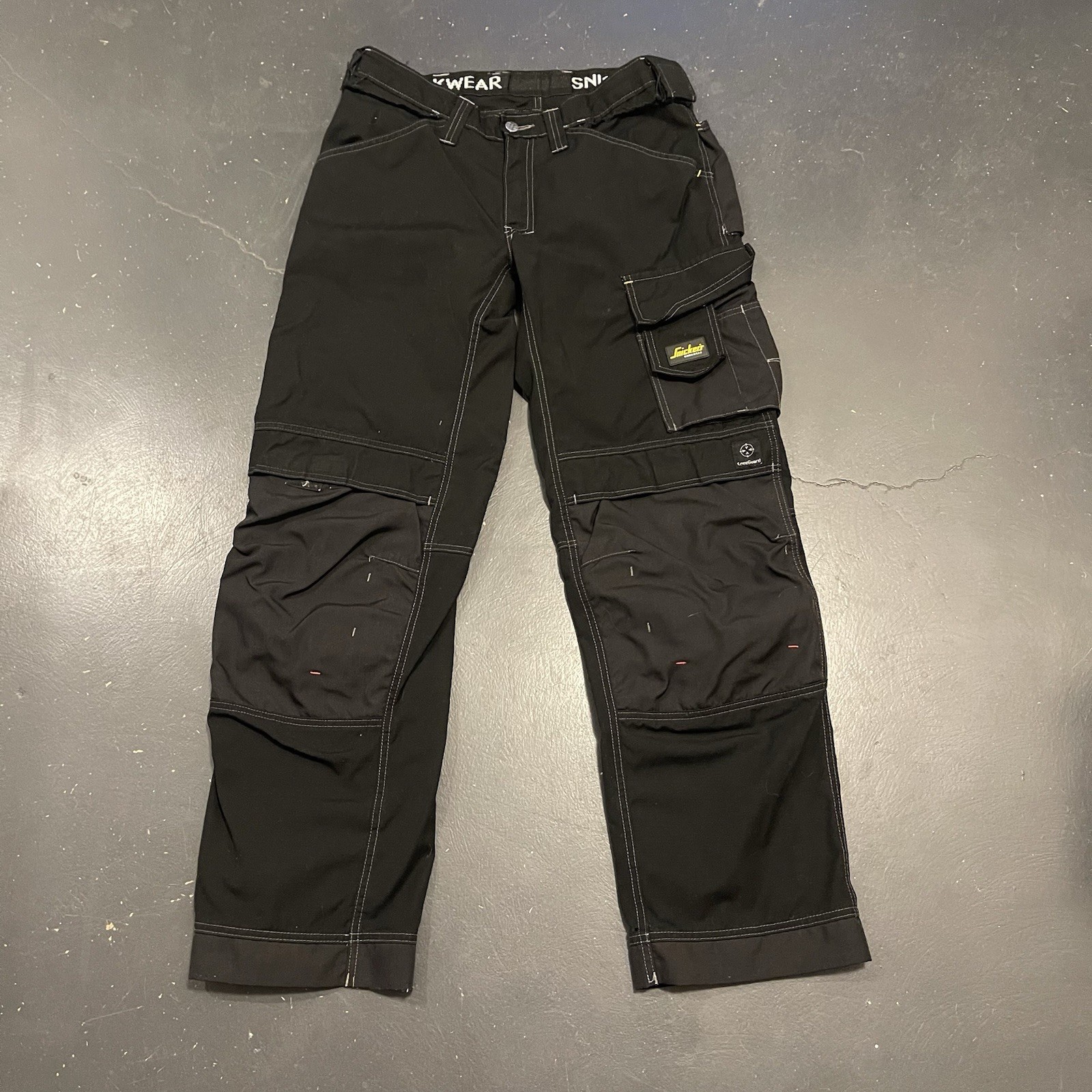 Snickers Workwear Pants Men's 31x31 Black Allroundwork Stretch Cargo Pocket