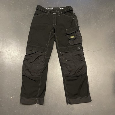 Snickers Workwear Pants Men's 31x31 Black Allroundwork Stretch Cargo Pocket