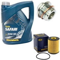 MotoröL Set 20W-50 5 Liter + ÖLfilter SH 427 P + Schraube FüR VW LT 28-35 2.4