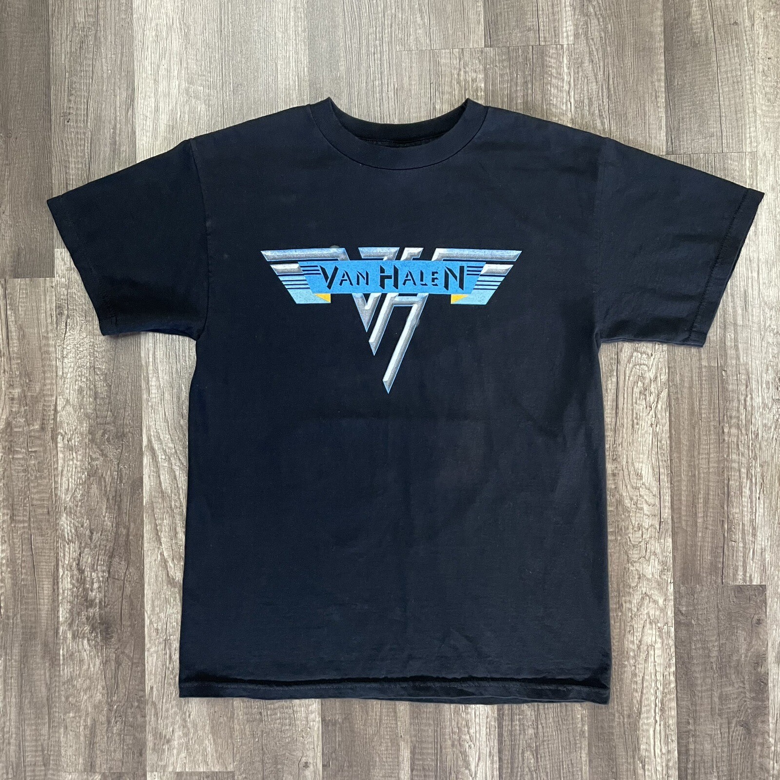 Rock Off Van Halen Tour 1977 Pasadena Official T-Shirt – Men's Unisex Tee, White, XX-Large