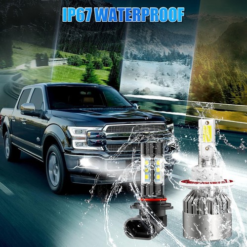 For 2004-2014 Ford F-150 8000K LED Headlight Hi/Lo + Fog Light 4 Bulbs COB kit - Picture 8 of 10