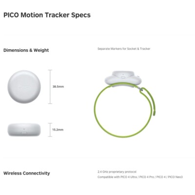 PICO Motion Tracker Full Body Track For PICO 4 Ultra/Pico 4 Pro