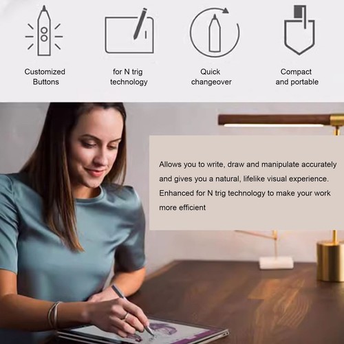 Tablet Stylus Pen Professional High Sensitivity with Replacement Nibs - Zdjęcie 12 z 18