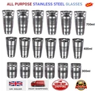 Stainless Steel Glasses Juice Water Lassi Multi Purpose Drinking Glass Party