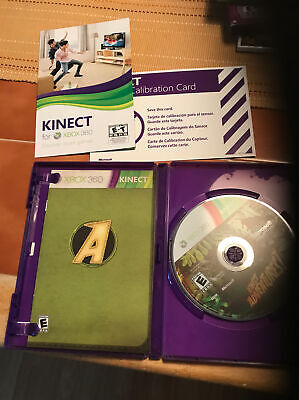 XBOX 360 KINECT ADVENTURES VIDEO GAME REQUIRES KINECT SENSOR RATED E 1-2  PLAYERS