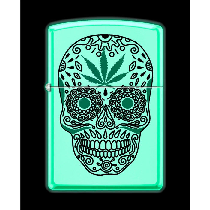 - Sugar Skull White Matte Glow In The Dark  - 855963