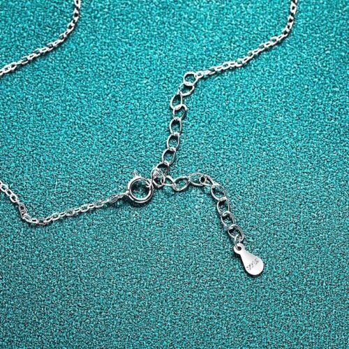 Collana con ciondolo quattro artigli 1 ct diamante test pass creato in laboratorio VVS1/D/eccellente - Foto 6 di 8