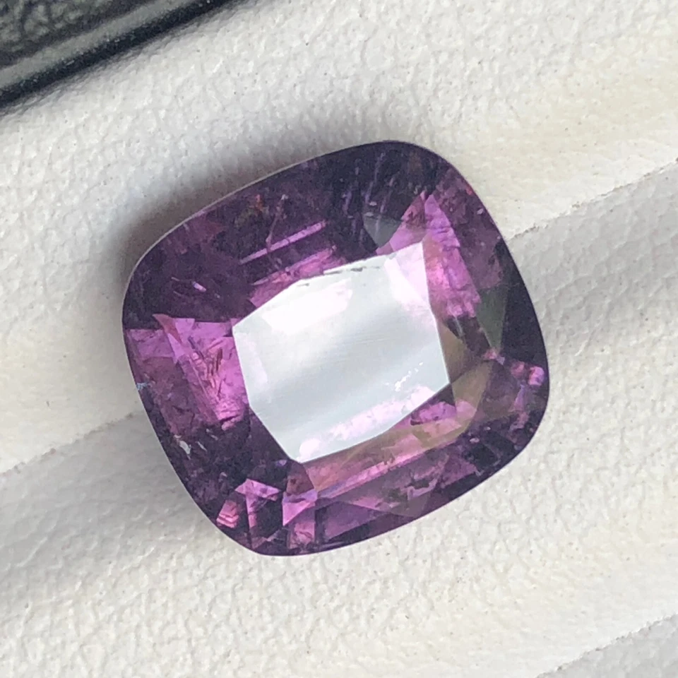6.4 Carat Cushion Cut Unique Purple Color Tourmaline Gemstone Origin Afghanistan - Image 4 of 4