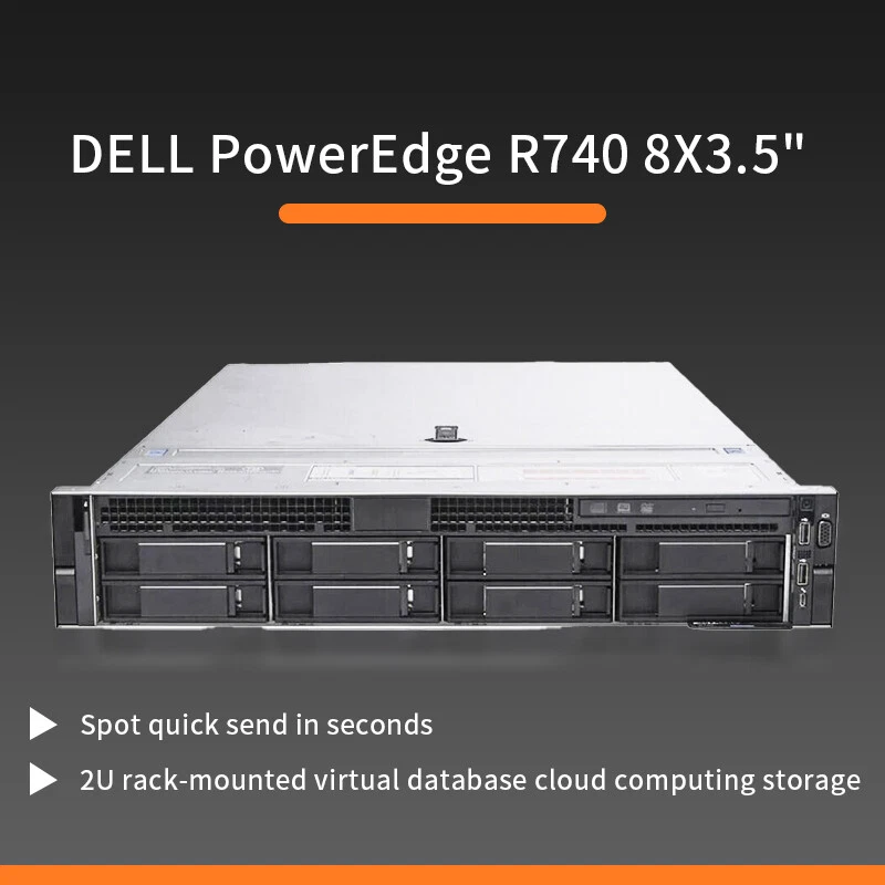 DELL PowerEdge R740 Rack Server 2X4210R 64Gb 3X4T H730P-2G Original guide rail - Image 2 of 3