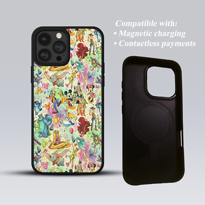 MICKEY MINNIE STITCH HÜLLE FÜR IPHONE MAGNETISCH HOCHWERTIG PREMIUM HANDYHÜLLE