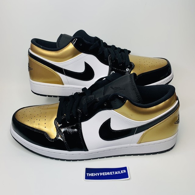 retro 1 gold toe low