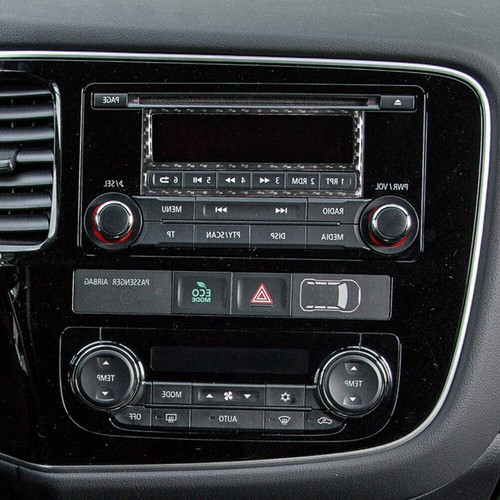 For Mitsubishi Outlander Carbon Fiber Regular Radio LCD Inner Frame Cover Trim - Picture 4 of 12