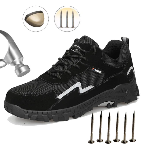 Men's Safety Shoes Steel Toe Cap Indestructible Sneakers Work Boots Outdoor Size - Picture 12 of 16