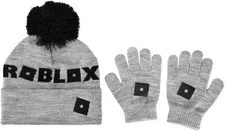 Video Game Roblox Knit Cuff Hat and Glove Set OSFA