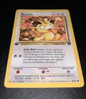 2000 Pokemon Rocket #62 Meowth 1st Edition NM