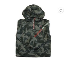Tommy Hilfiger Boys Gray Green Jacket size 3 Rain Jacket