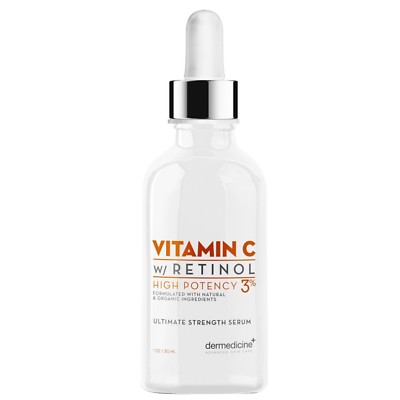 Vitamin C High Potency 3% Retinol Blend | Anti-Aging Serum for Face | Profess...
