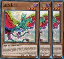 yugioh 3x Ling Ling SDCS-EN018 COMMON GERMAN