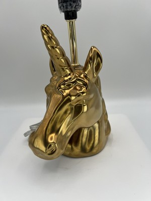 Target Magical Golden Unicorn Table Lamp 12  Tall. NO LAMPSHADE Whimsical Quirky