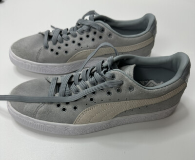 Puma Suede Sneaker. Light Blue. Lace Up. Size 6