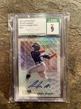 Luisangel Acuna Auto 2020 Leaf Metal Draft ‘90 Silver Wave Refractor RC CSG 9/10
