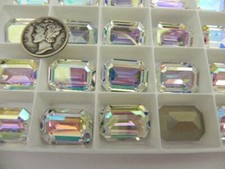 Crystal AB F 14x10mm 18x13mm Swarovski 4610 Stone