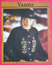 Press advertisement: VANGO Paris Mode 1990 sweater clothing