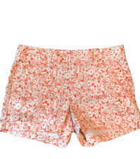 Gap Coral Pink Floral City Fit Chino Shorts 3 Seam Size 4