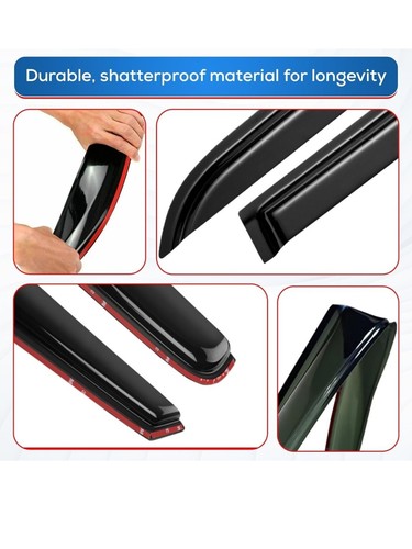 Window Visor Compatible with Hyundai Accent 2018-2023 - Picture 3 of 4